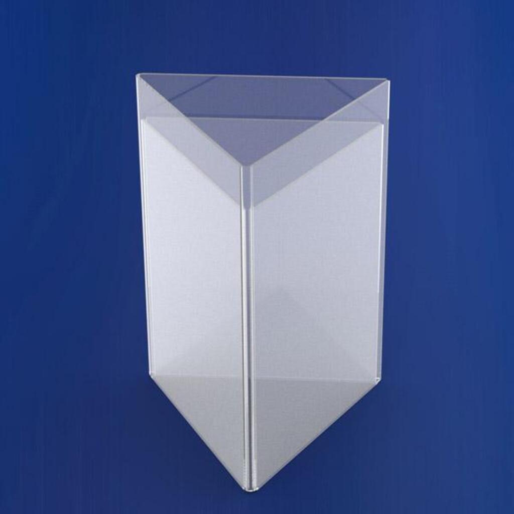 Плексигласови поставки за етикети тристранна - 100 х 210 мм - 3 бр [1]