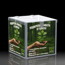 Плексигласова урна с включен Печат и Катинар – размери 200 х 200 х 200 мм [1]