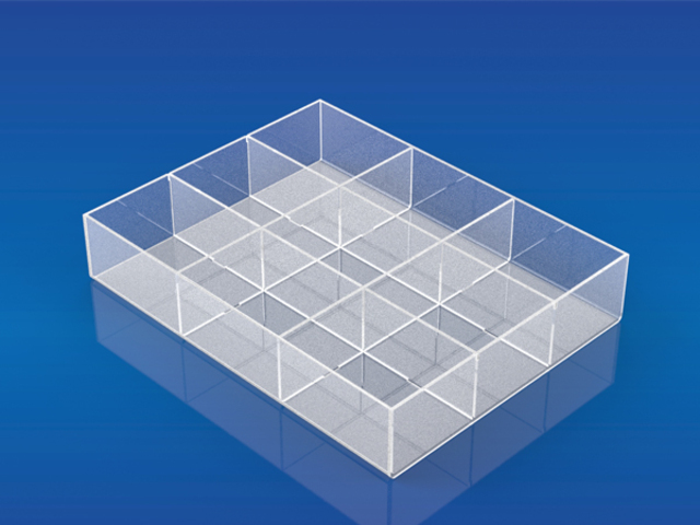 Плексигласова кутия – 350 х 270 х 65 мм с 9 гнезда [1]