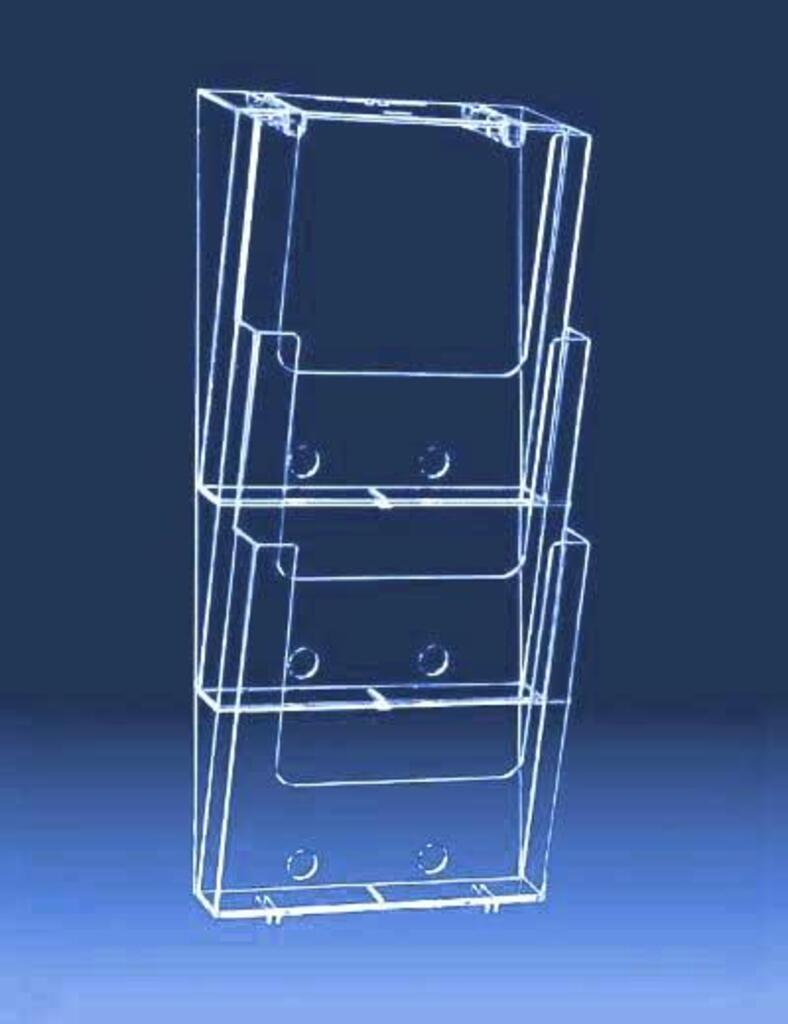 Поставка Стенна за брошури А4 (210 х 297 мм) – 3 позиции [1]