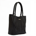 Стилна кожена черна дамска чанта [1]