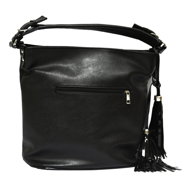 Черна Дамска Чанта Лак [2]