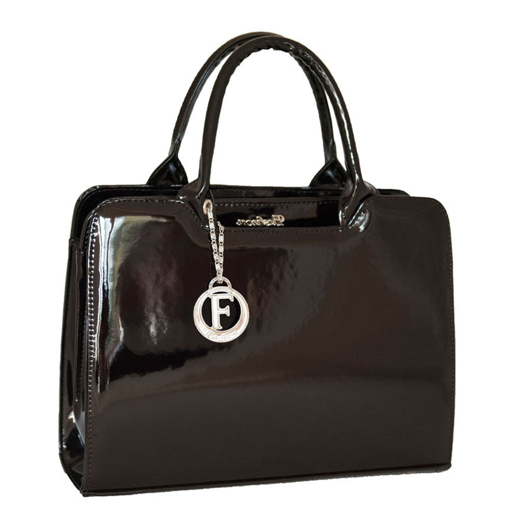 Черна Дамска Чанта Лак [1]